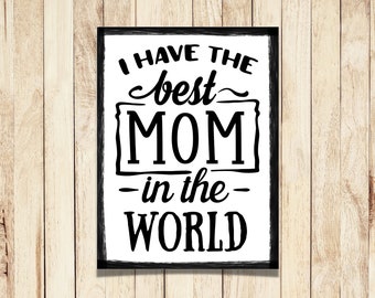 World's Best Mom Mother's Day Card | Digital Download | Primary YW or YM Mother's Day Treat Tag | Best Mom in the World |