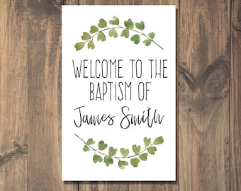 LDS Baptism Program | Editable Template | Church of Jesus Christ of Latter Day Saints |