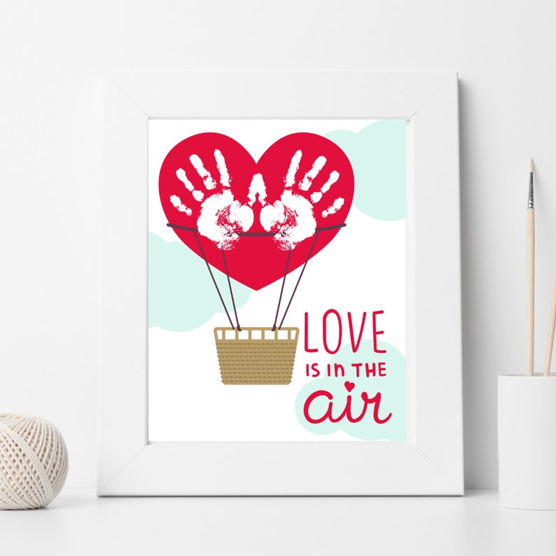 Valentine's Day Handprint Craft | Love is in the Air | Baby's First ...