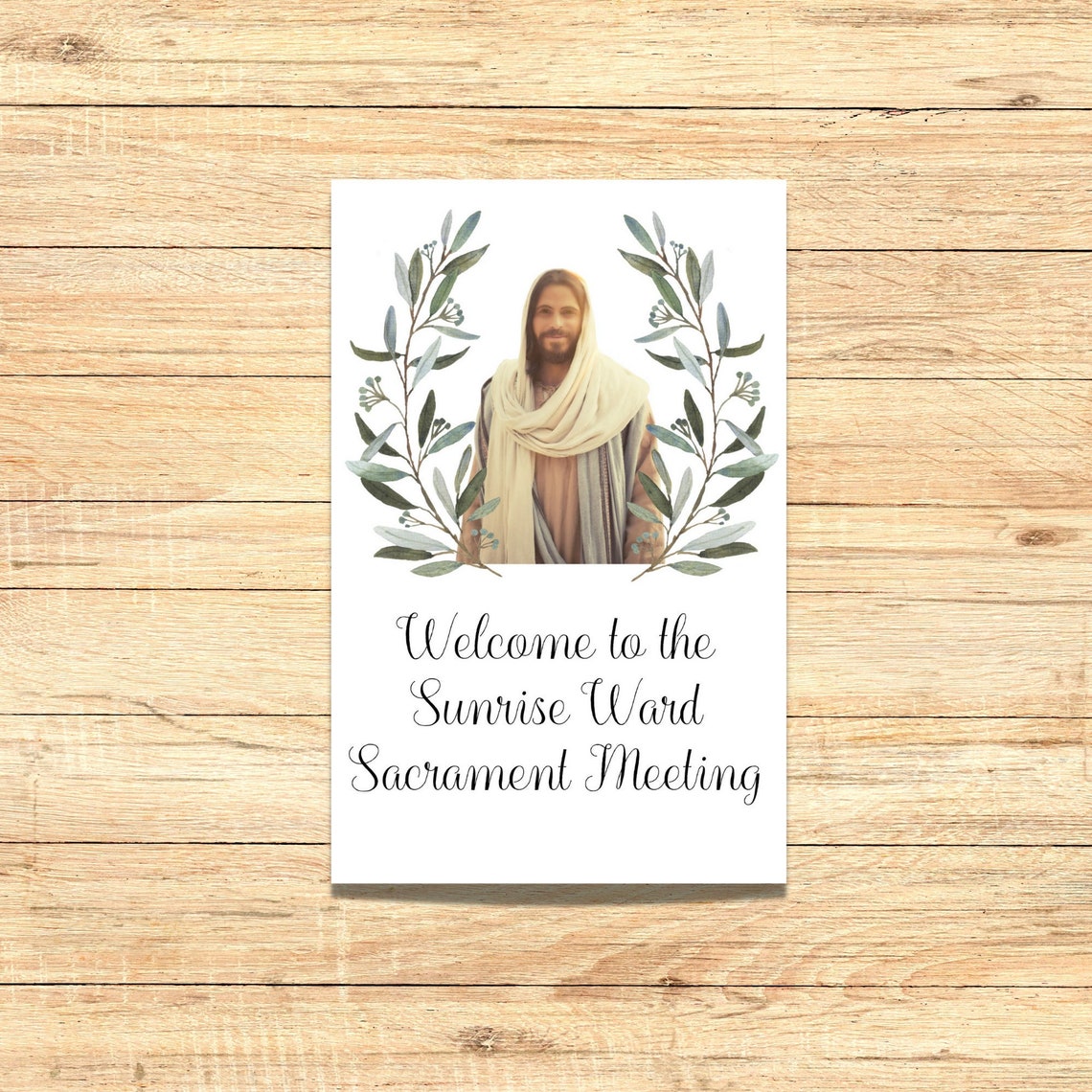 Sacrament Meeting Program Template Printable Program Etsy