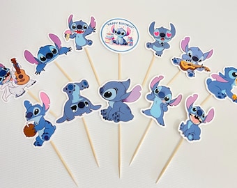 Stitch Cupcake Toppers