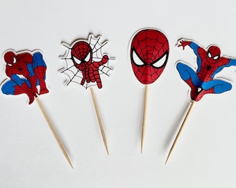 Spider-Man Cupcake Toppers