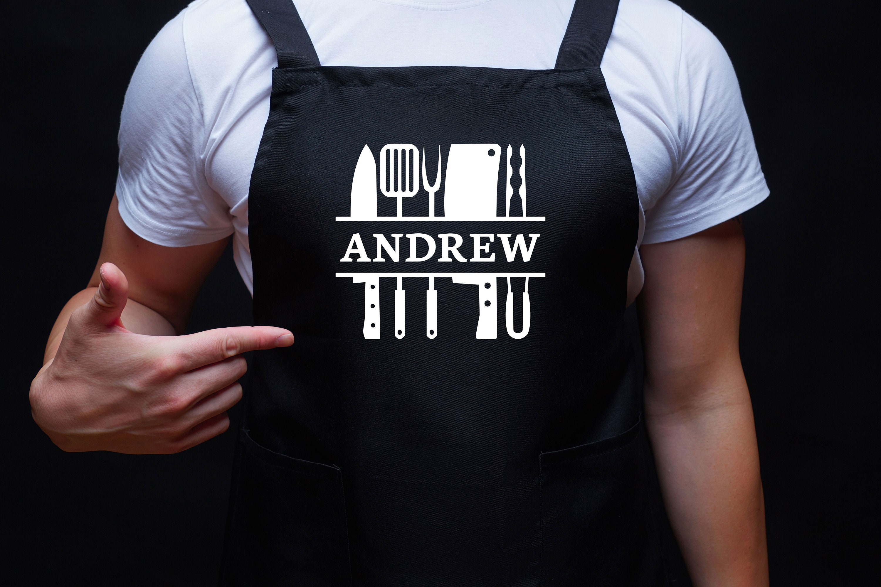 Personalised BBQ Apron Aprons for Men Aprons for Dad Etsy UK