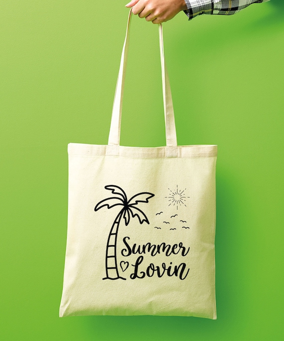 Summer Lovin' Palm Tote Bag Tote Aesthetic Beach Bag 