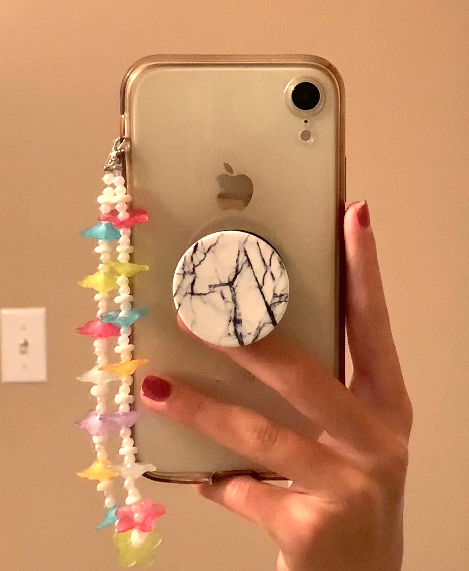 Clip On Flower Phone Chain Etsy