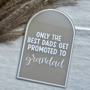 promoted to grandparents, new grandad announcement keepsake, pregnancy reveal to grandparents