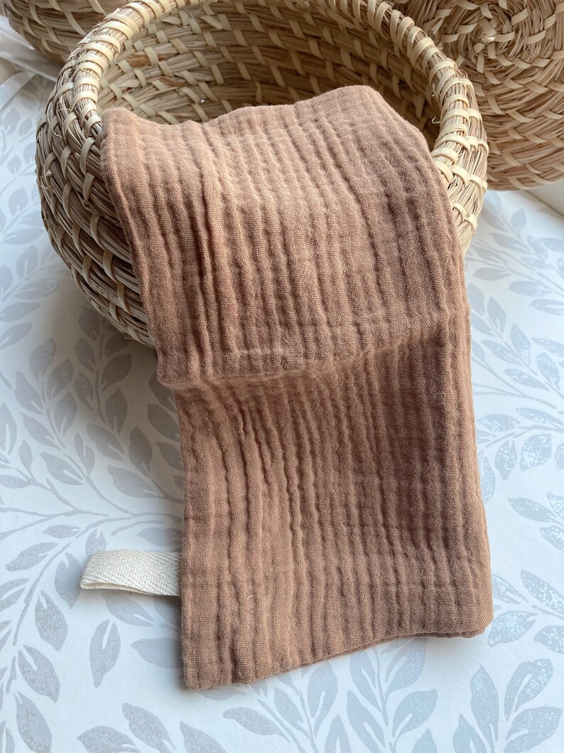 Muslin squares, Muslin washcloths, Reusable wipes, Baby shower gift, Baby washcloth, neutral baby, newborn gift, gift for baby, cloth nappy bild 6