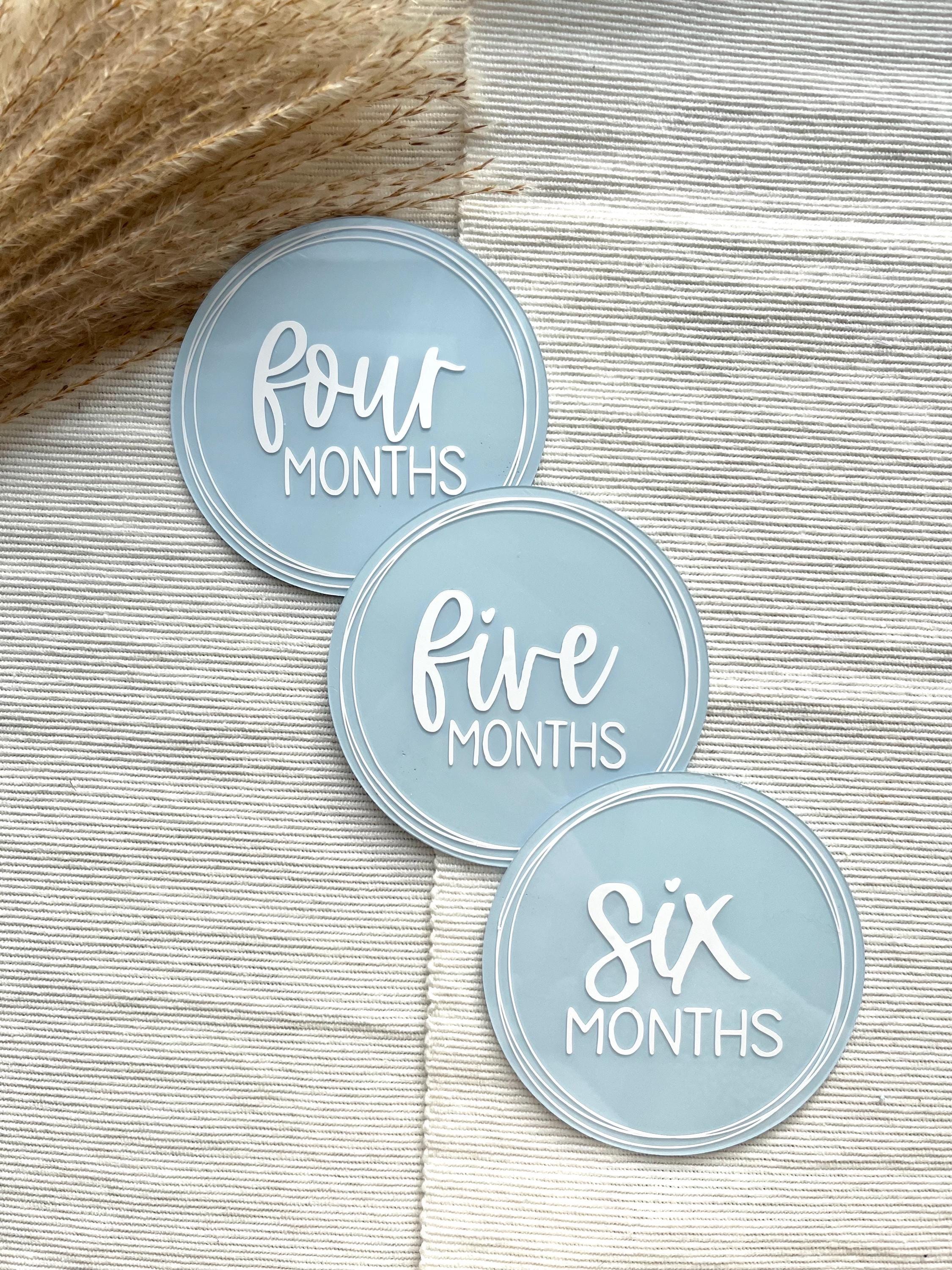 Acrylic Baby Milestone Discs, Monthly Photo Prop Set - Etsy UK