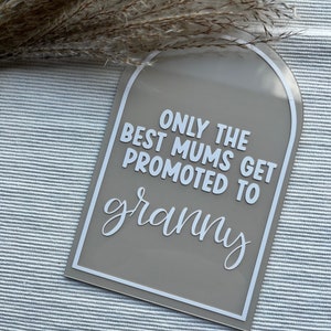 promoted to grandparents, new grandma announcement keepsake, pregnancy reveal to grandparents
