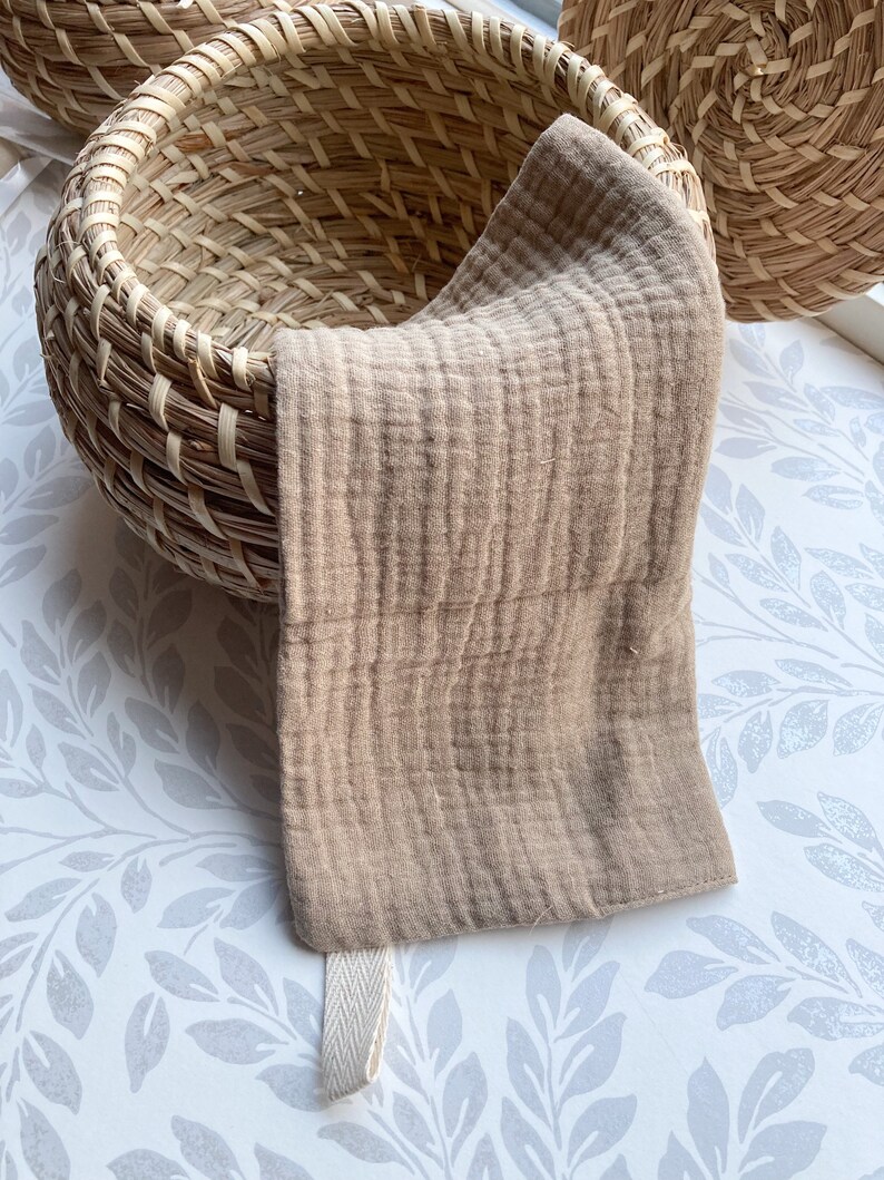 Muslin squares, Muslin washcloths, Reusable wipes, Baby shower gift, Baby washcloth, neutral baby, newborn gift, gift for baby, cloth nappy bild 5