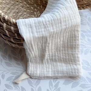 Muslin squares, Muslin washcloths, Reusable wipes, Baby shower gift, Baby washcloth, neutral baby, newborn gift, gift for baby, cloth nappy bild 4