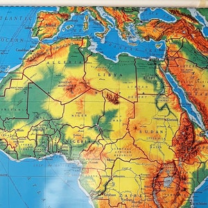 große Nystrom Schule Wandkarte von Afrika