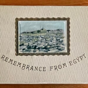 tarjetas de notas de recuerdo vintage Recuerdo de Egipto