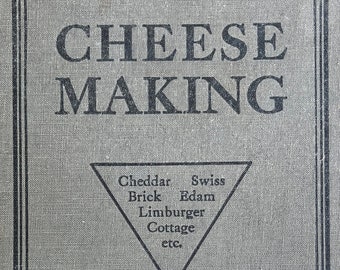 Livre vintage référence sur la fabrication du fromage, bible technique