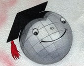 vintage high school graduation card planet real tassel