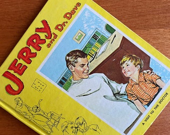 Livre pour enfants vintage Jerry et le Dr Dave 1964 docteur camping
