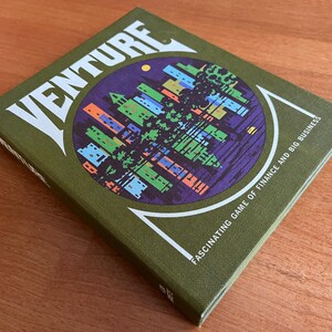 vintage kaartspel Venture uit 1970 van 3 M, game of finance and big business, compleet in originele verpakking