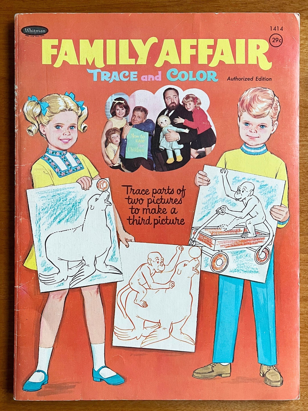 1967 Family Affair TV Show Coloring Book With Tracing Pages - Etsy