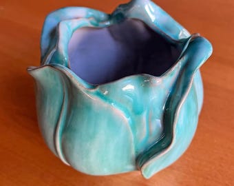 Jarrón de cerámica vintage Stangl Art con forma de tulipán, 1878