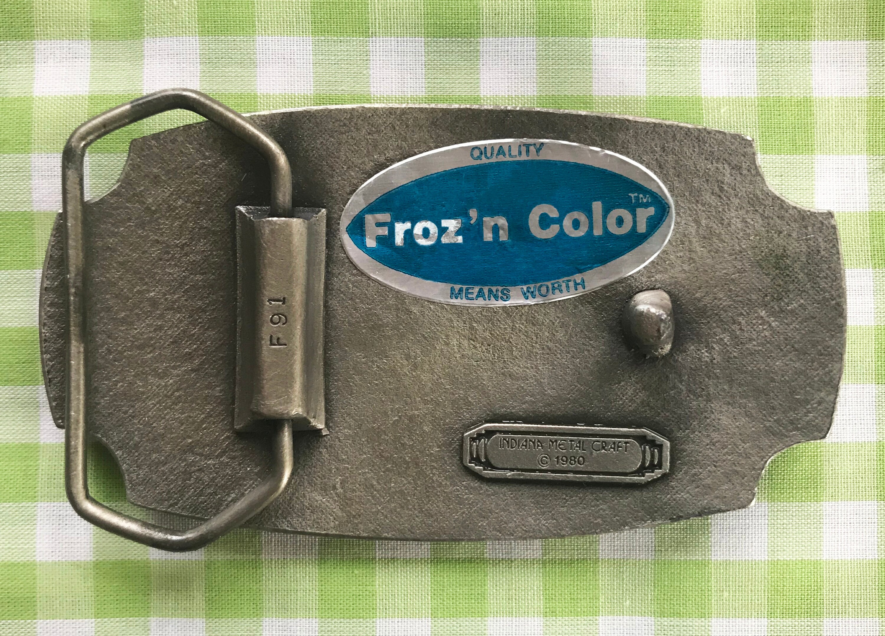 Vintage Enamel Country Music Belt Buckle - Etsy