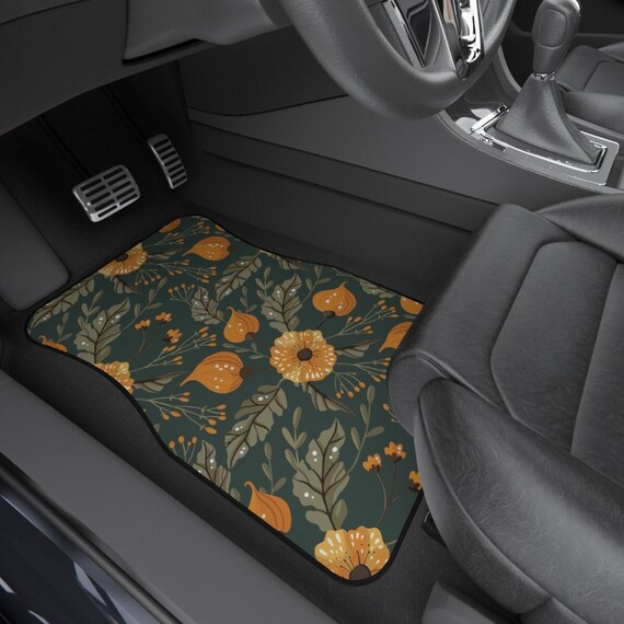 Flower car mats discount