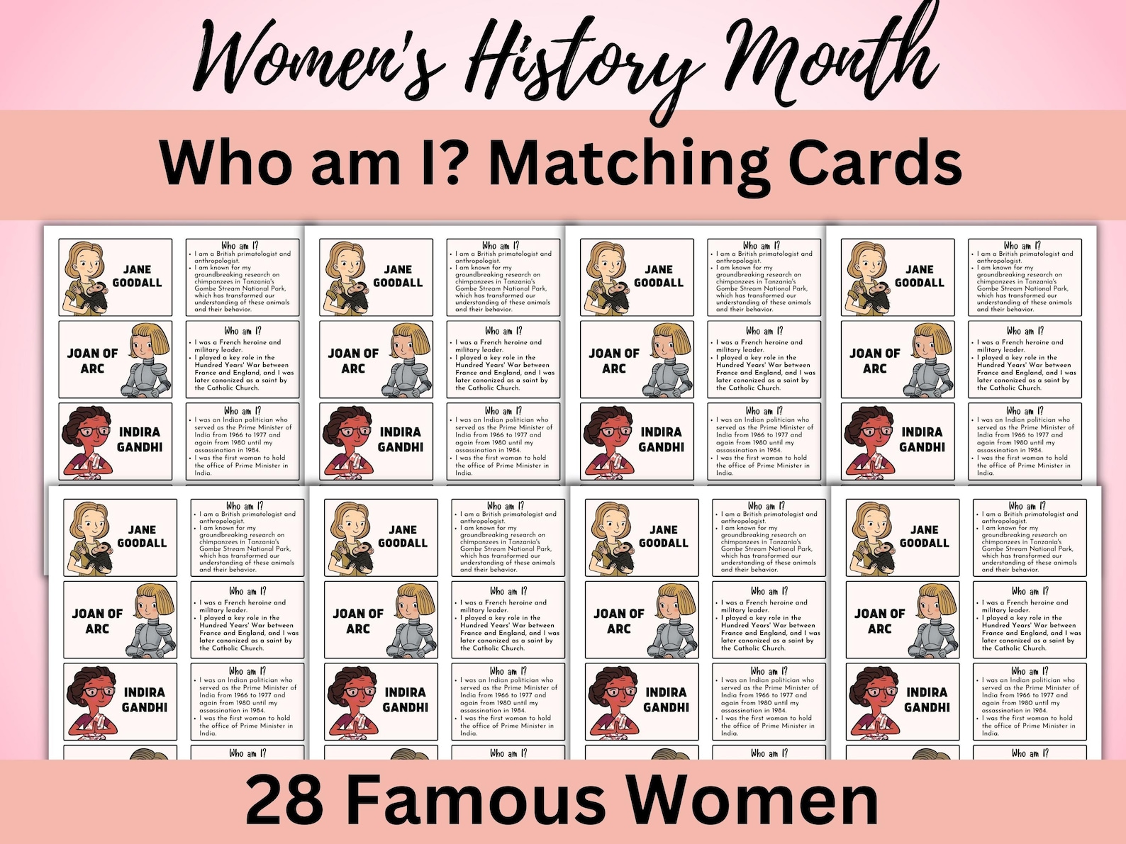 Printable Who Am I Cards