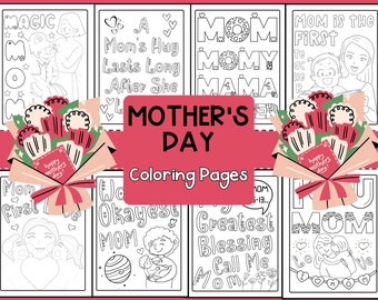 Mother's Day Coloring Pages | Kids' Activity (PDF/JPEG)