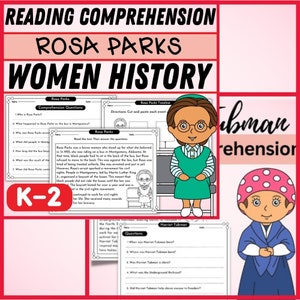 Women's History Month Reading Comprehension Bundle | K-2 (digital ...
