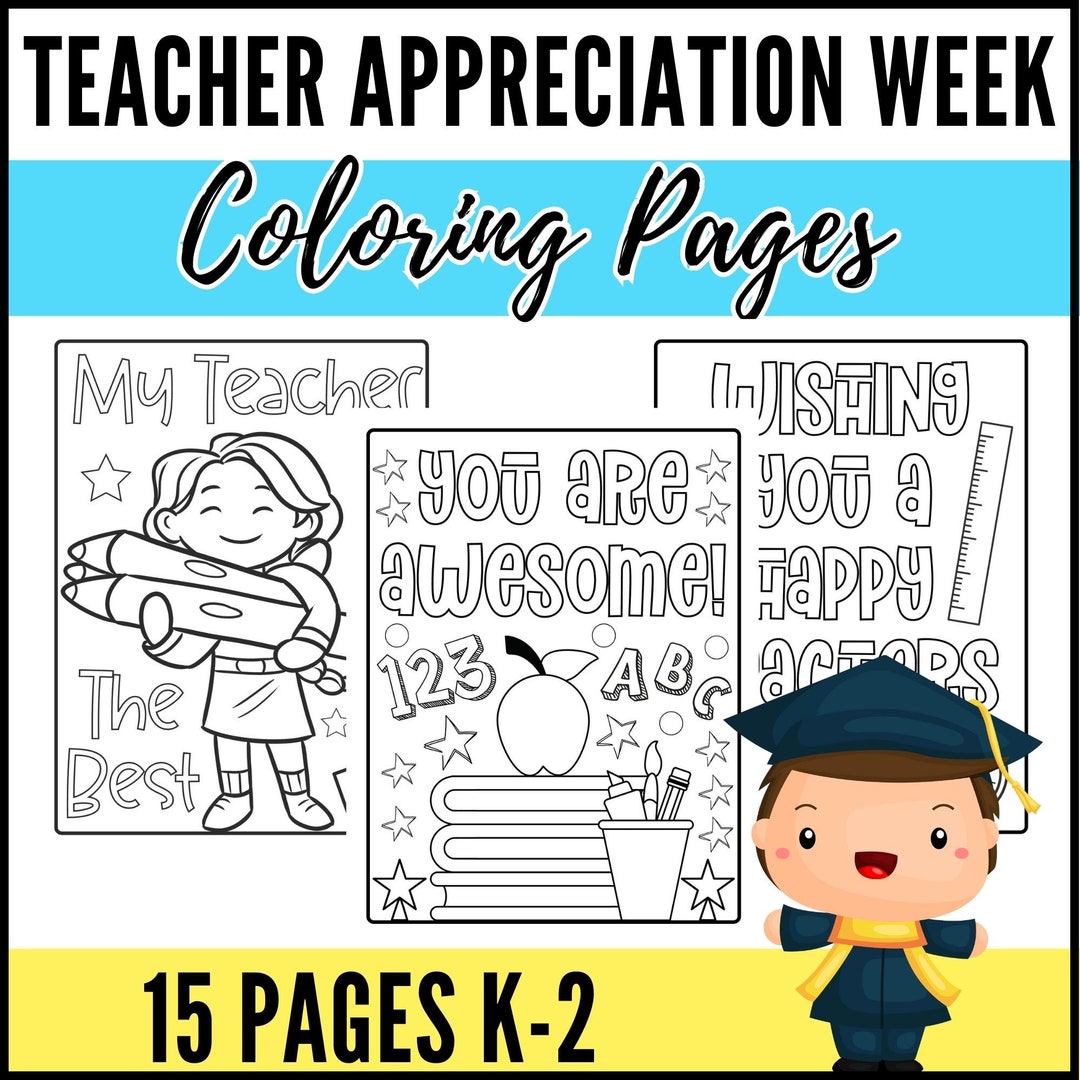 Teacher Appreciation Week Coloring Pages Best Teacher Coloring Page