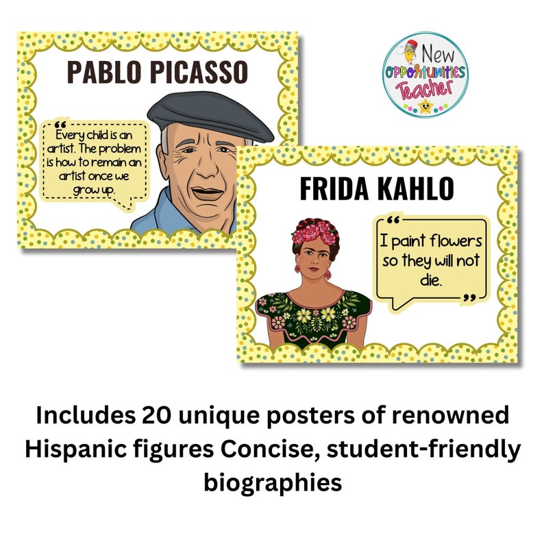 Hispanic Heritage Month Classroom Posters | Famous Latino Quotes (8 ...