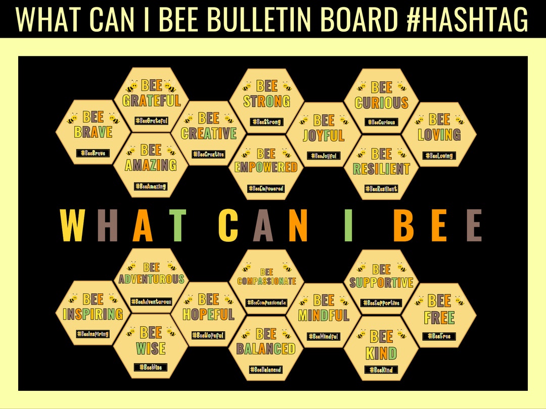 What Can I Bee Bulletin Board Pretty Back to School Classroom Decor 20