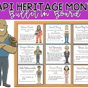 Printable Asian American & Pacific Islander Heritage Month Quote Bulletin Board Pack | AAPI Heritage Month Posters | Classroom Posters