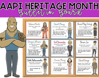 Printable Asian American & Pacific Islander Heritage Month Quote Bulletin Board Pack | AAPI Heritage Month Posters | Classroom Posters