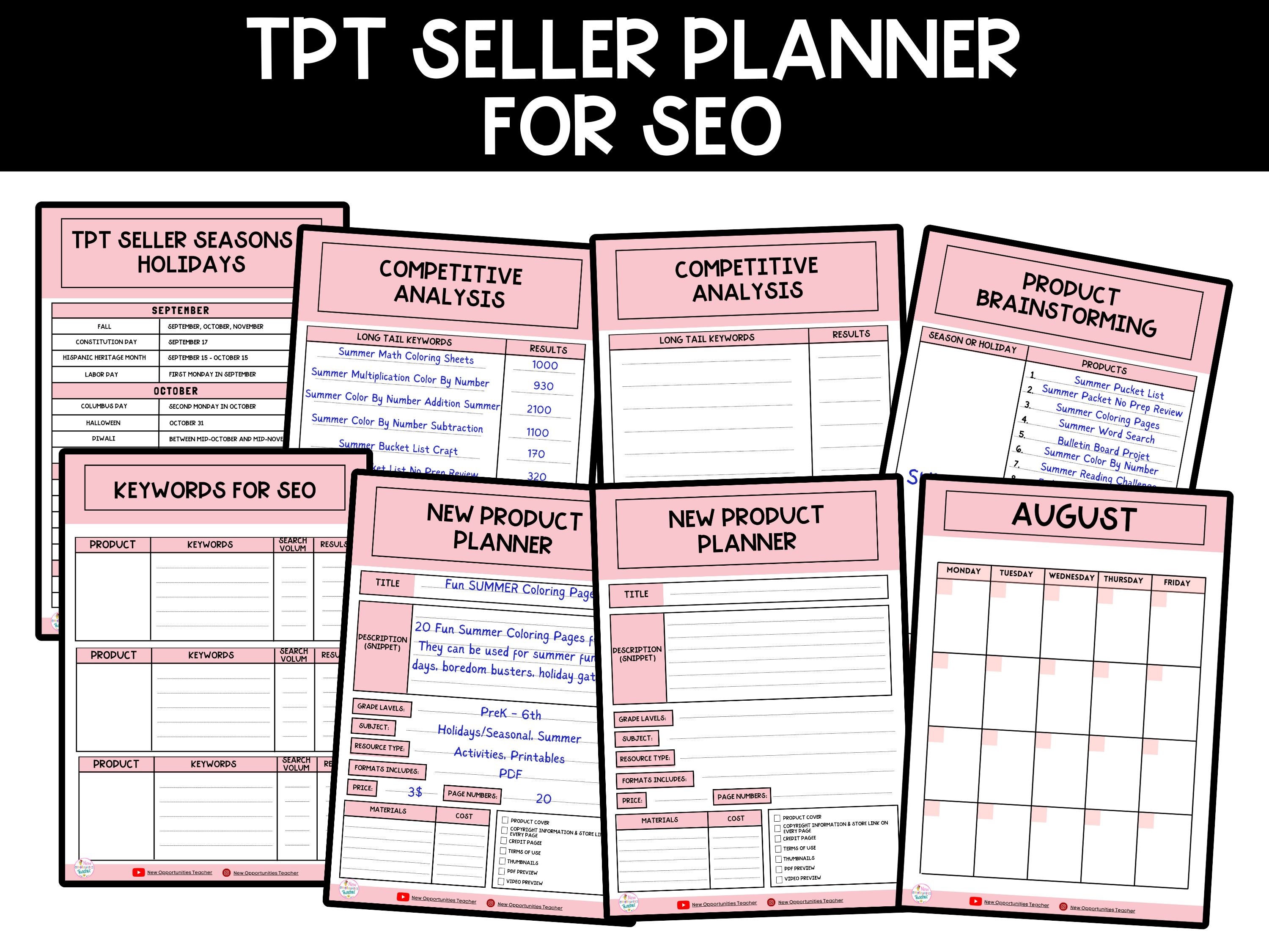 Search Engine Optimization (SEO) best practices for TpT Sellers