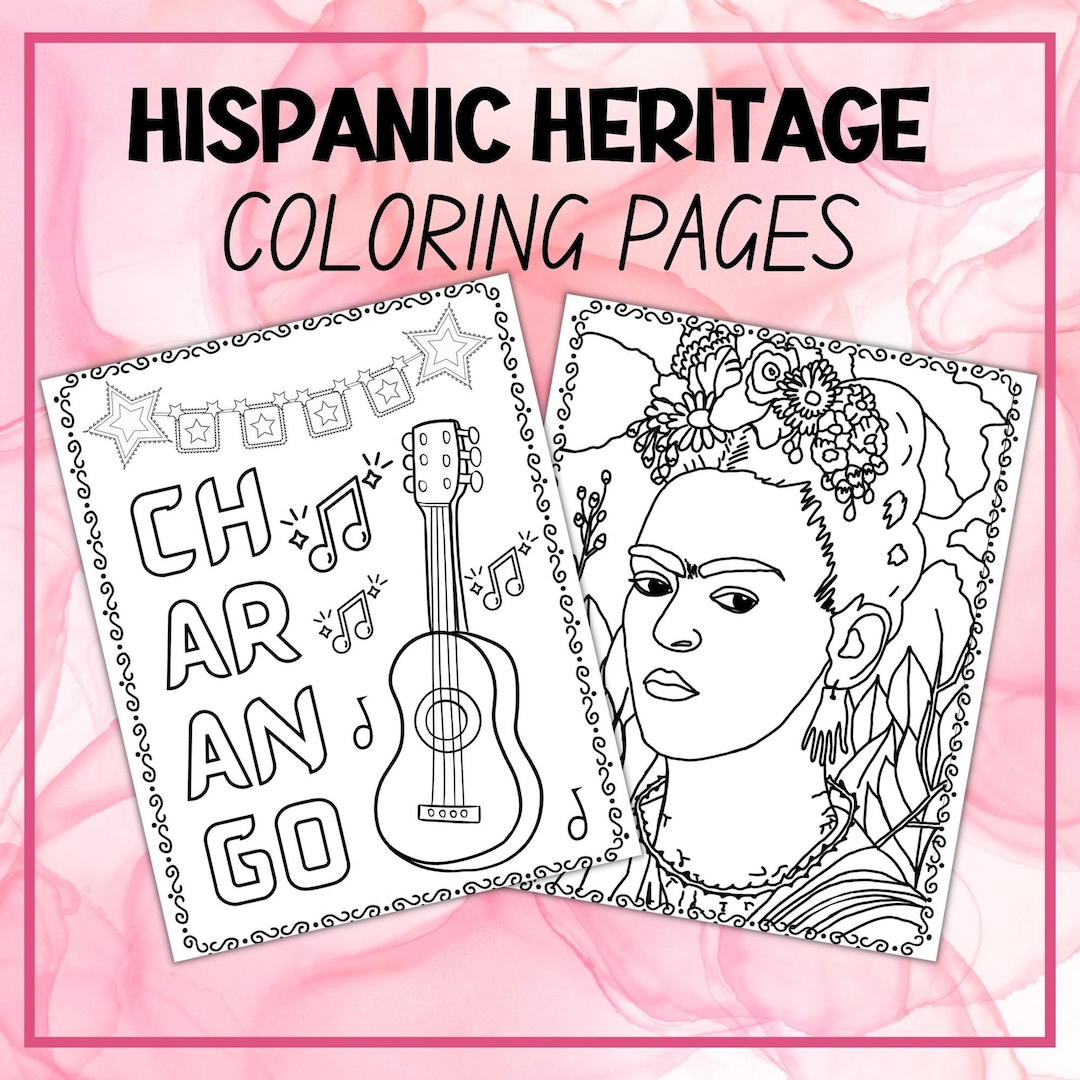 Hispanic Heritage Month Coloring Pages National Hispanic Heritage Month