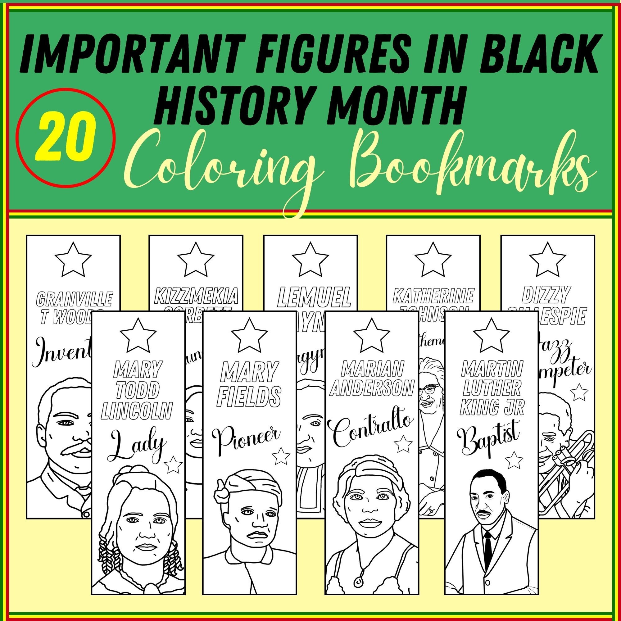 Important Figures in Black History Month Poster | Word Search | Matching Game | Bookmarks | Coloring Pages and More ! BIG BUNDLE - Etsy important-figures-in-black-history-month-poster-word-search-matching-game-bookmarks-coloring-pages-and-more-big-bundle-etsy