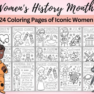 Women&#39;s History Month Coloring Pages | Famous Women In History Coloring Sheets | Educational Resources | March Activities For Kids