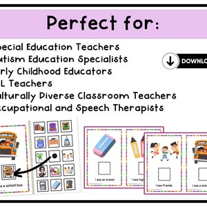 Pre-K School Supplies Adapted Book – Engaging Educational Resource for Preschoolers