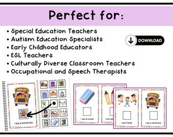 Pre-K School Supplies Adapted Book – Engaging Educational Resource for Preschoolers