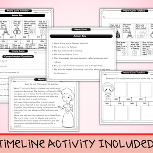 Marie Curie Reading Comprehension Passage | Women History Month ...