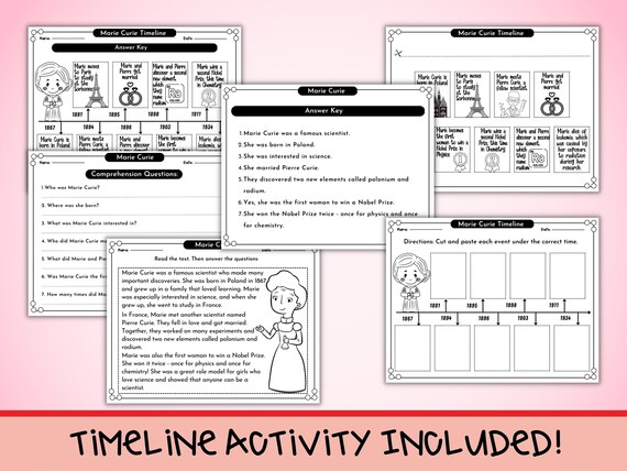 Marie Curie Timeline Of Important Events