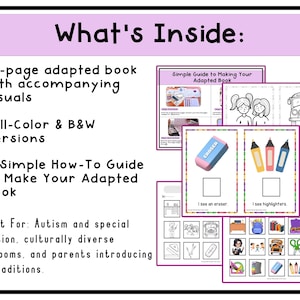 Interactive First Day of School Adapted Book – Essential Classroom Resource for Early Learners