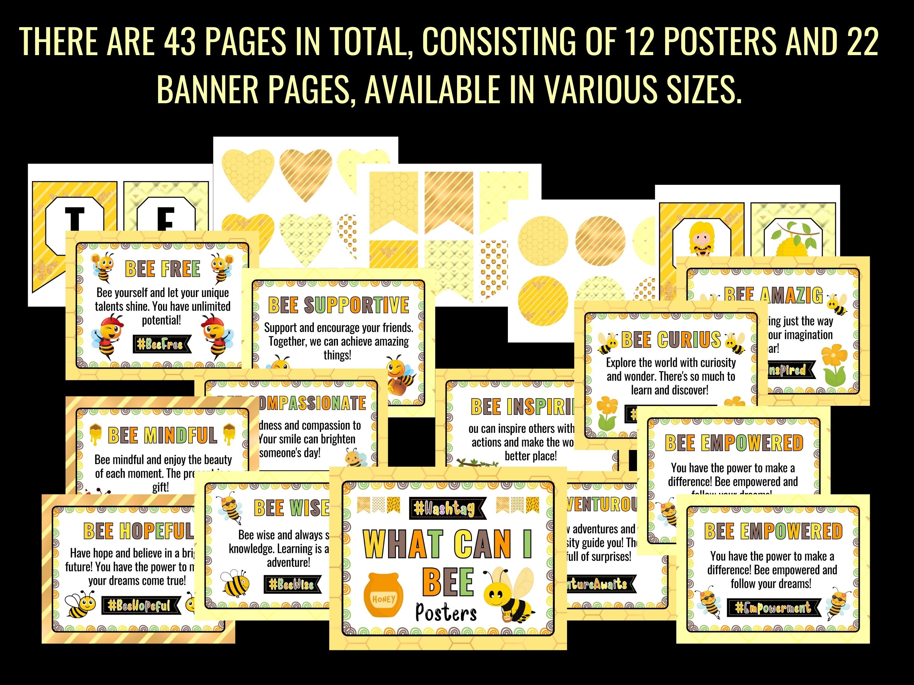 What Can I Bee Bulletin Board Pretty Back to School Etsy