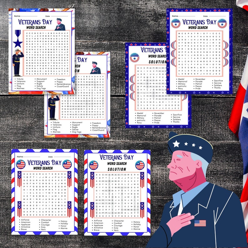 Veterans Day Word Search Puzzle - Il 794xN.4300462734 2pg3 