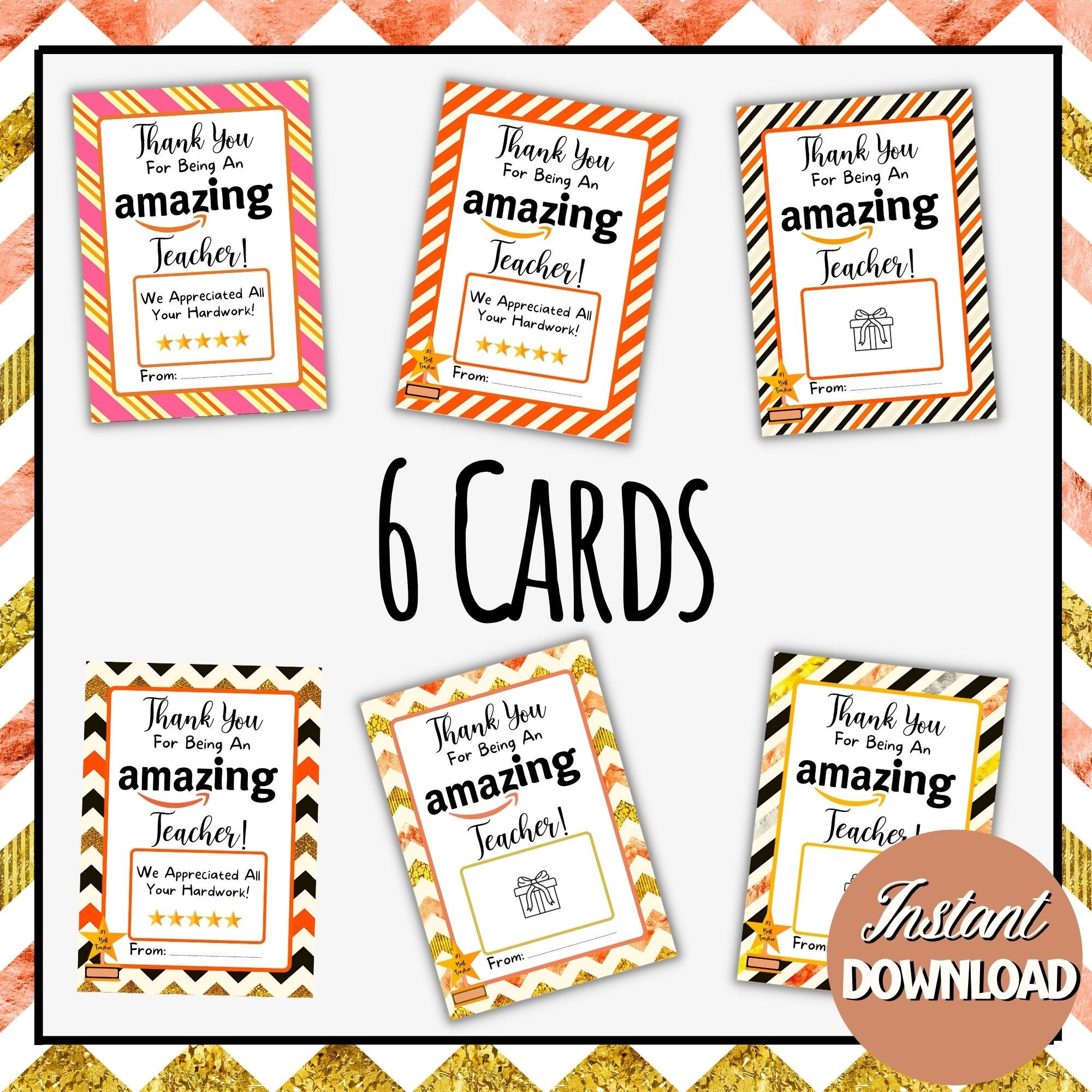 Thank You Teacher Gift Card Holder End of the School Year - Etsy