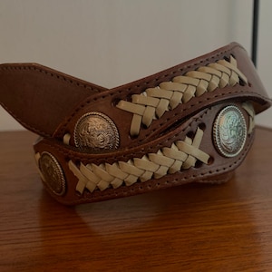 Vintage western belts with conchos