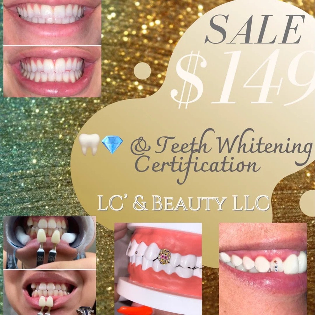 Online Dual Ecourse Tooth Gem & Teeth Whitening Certification ONLY Etsy