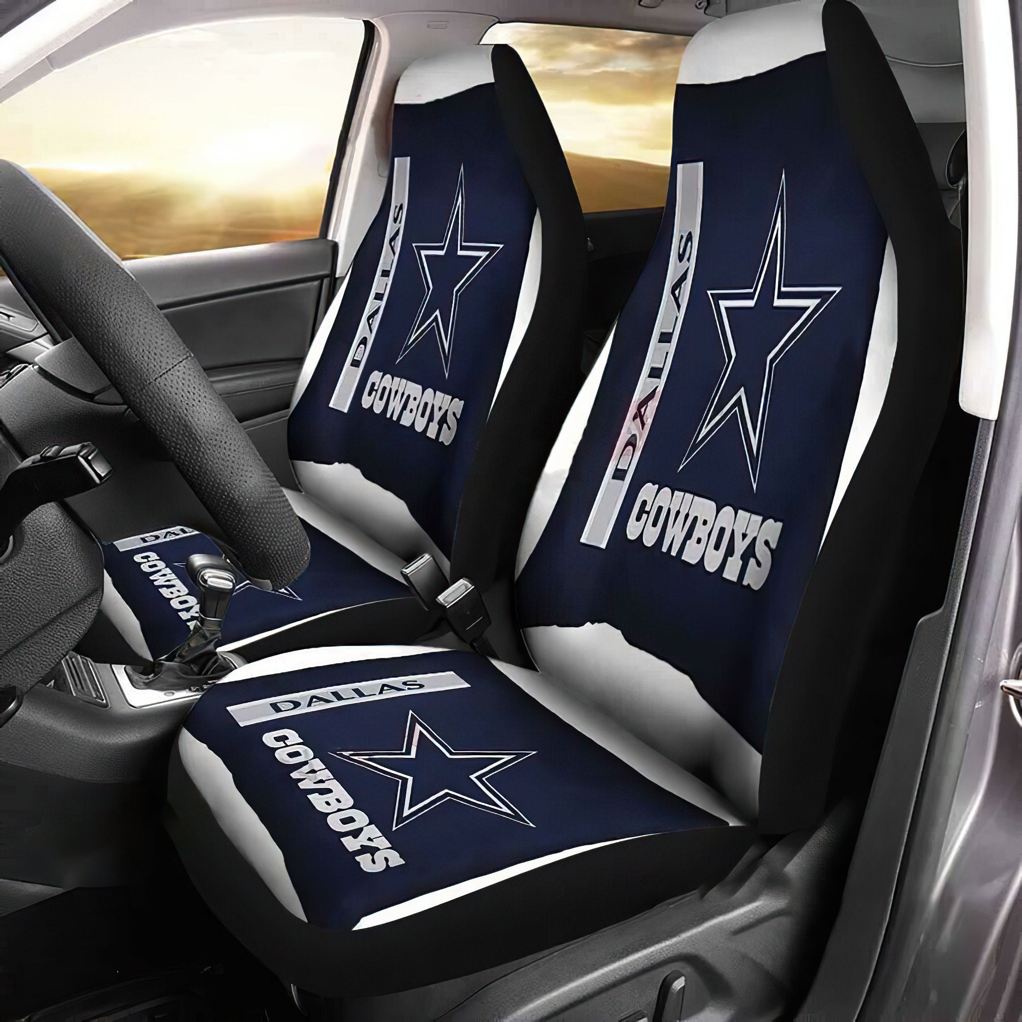 Set of 2 Dallas Cowboys NFL Custom Car Seat Covers Car Seat Etsy