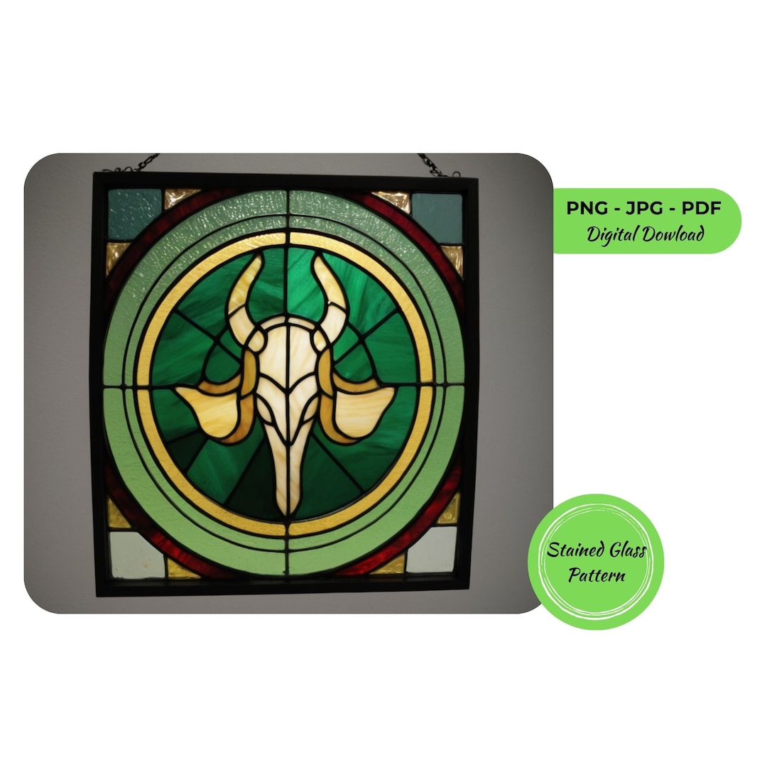 Norse Mythology Loki Stained Glass Pattern (digital Download) - Etsy