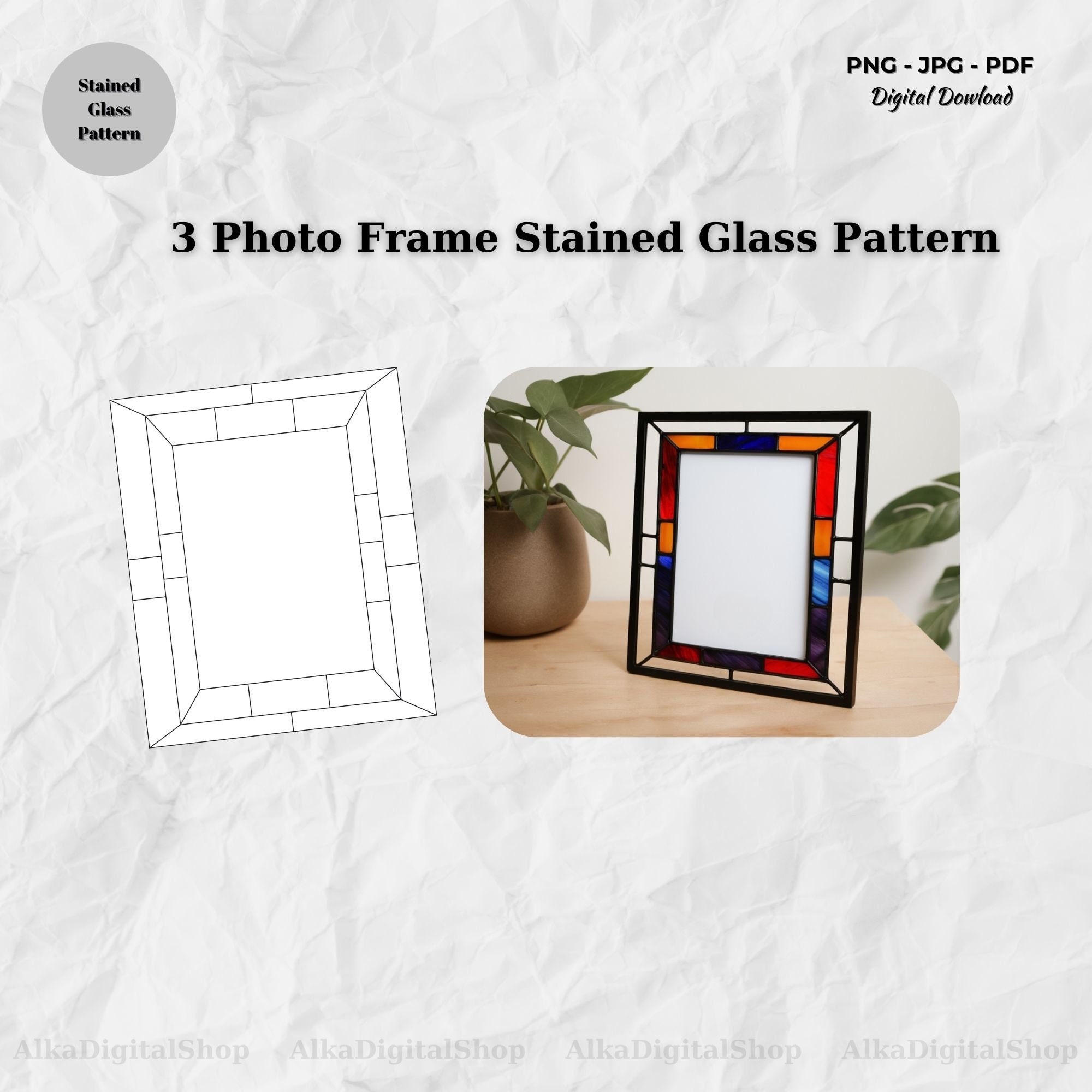3 Photo Frame Stained Glass Pattern, Stained Glass Patterns, Digital Download, Printable, Digital Paper, Decor, Window Hanging,picture Frame - Etsy 3 Photo Frame Stained Glass Pattern, Stained Glass Patterns, Digital Download, Printable, Digital Paper, Decor, Window Hanging,picture Frame - Etsy